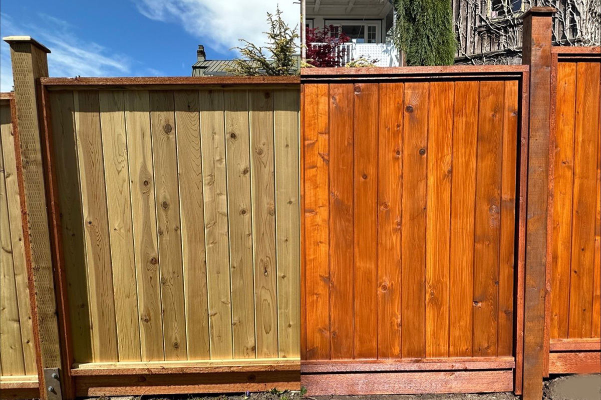 Before & After Fence Painting Services in London, Ontario